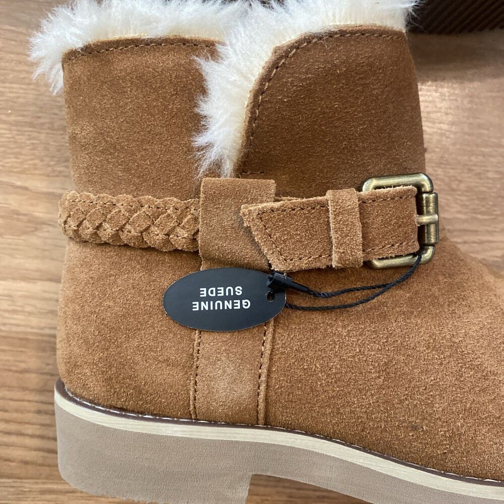 Style & Co Korri Pull-On Buckled Cold Weather Booties Chestnut Size 6M NIB - Picture 8 of 11